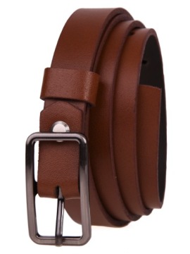 КОЖАНЫЙ Ремень женский 2см КОРИЧНЕВЫЙ