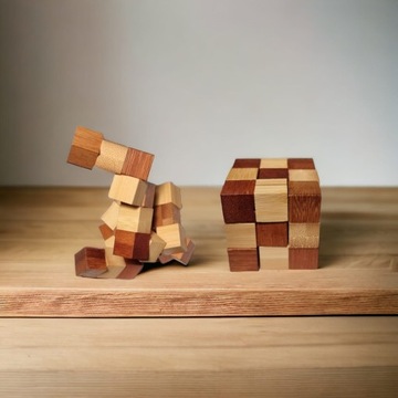 НАБОР ЛОГИКИ подарок подростку 3d пазл змея подковы мозг IQ