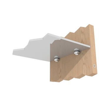 1 стеклянная полка с никелевым крепежным штифтом