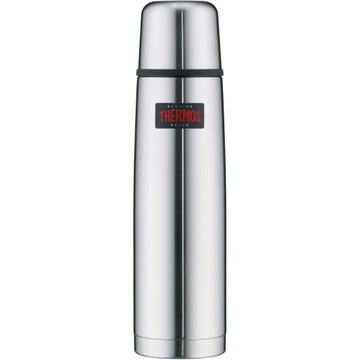 THERMOS, Termos z przyciskiem na nakrętce oraz z kubkiem, nierdzewny, 1 l