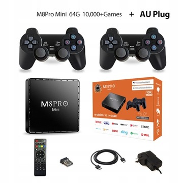 Konsola do gier wideo M8Pro Mini 4K 64G 10000 Retro