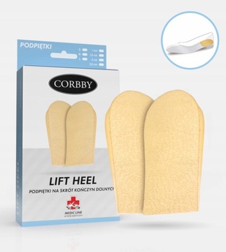Podpiętki korygujące CORBBY LIFT HEEL 1cm