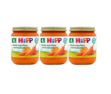 HiPP BIO Młoda marchew z ziemniakami 3x125g