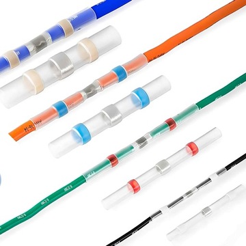 Koszulki Z Lutem Termokurczliwe Cyną Szybkozłączka z Klejem Zestaw 500szt