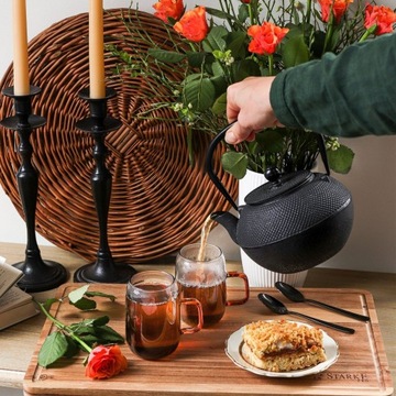 Чугунный чайник + заварочный чайник Konighoffer.