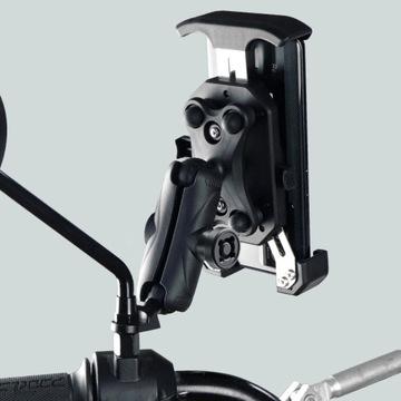 ДЕРЖАТЕЛЬ ДЛЯ ТЕЛЕФОНА НА МОТОЦИКЛЕ ГАМПИСИТЕЛЬ ВИБРАЦИИ МОТОРА, АНТИВИБРАЦИОННЫЙ, РУЛЬ