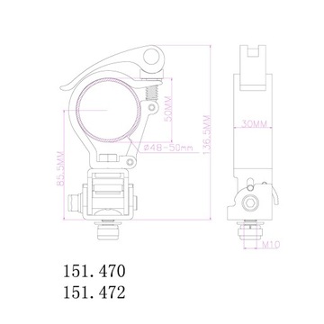 Półzłącze klamra zacisk kratownica do 100kg Beamz