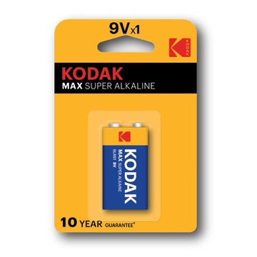 Alkaline 9V Bateria Kodak Max Super