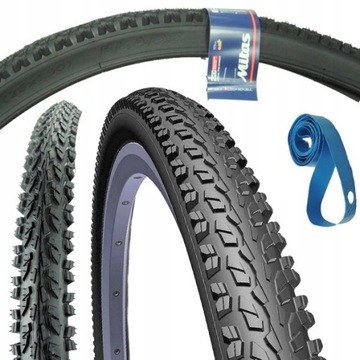 Opona rowerowa MTB 26 x 1,9 50-559 + opaska na obręcz zestaw opony rowerowe