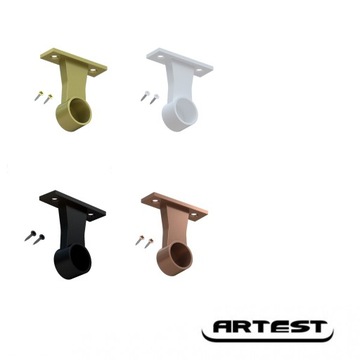 Черная штанга для гардероба, 100 см.