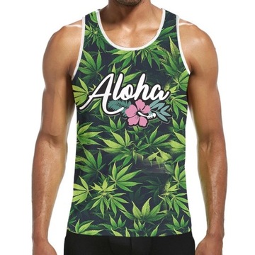 Koszulka bez rękawów 3D Print Polynesia Tahiti