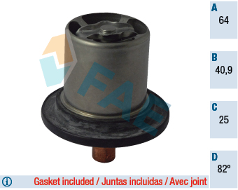 TERMOSTAT FAE do CITROEN C6 3.0 V6