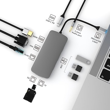 BL10V 10 in 1 USB-C / Type-C HUB