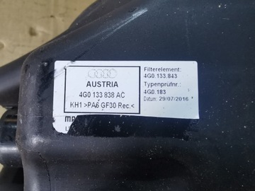 A6 C7 4G FACELIFT POUZDRO FILTRU VZDUCHU 3.0 TDI 4G0133838AC