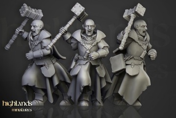Warrior Priest v1 Highlands Miniatures 32 mm