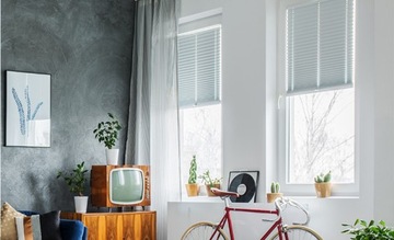 Żaluzja aluminiowa wewnętrzna pozioma 25 mm na okno/drzwi 75x175 cm SREBRNY