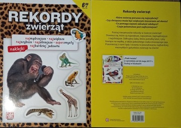 REKORDY ZWIERZĄT . NAKLEJKI