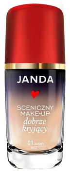 Janda Make-Up Sceniczny Dobrze Kryjący Nr 01 Jasny Beż 30ml