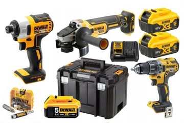 BITY + DEWALT ZESTAW NARZĘDZI COMBO 3SZT 3X5AH 18V