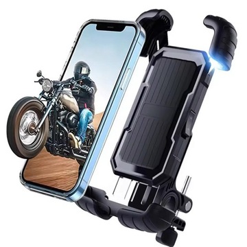 Велосипедный держатель для мотоциклетного телефона, скутера, ПРОЧНЫЙ, ПОВОРОТНЫЙ на 360°, до 7 дюймов