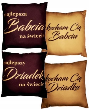 2 PODUSZKI z okazji DNIA BABCI DZIADKA na URODZINY