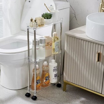 ПОЛКА ДЛЯ КУХНИ И ВАННОЙ ПОЛКА НА КОЛЕСАХ ШКАФ 9 СМ ДЛЯ УЗКИХ ПОМЕЩЕНИЙ