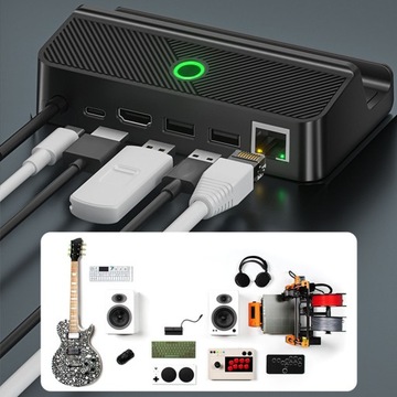 przenośna konsola do gier stacja dokująca usb c pd 100w hd2.0 usb 2.0 1000