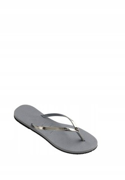 Havaianas NI7 acp SZARE KLAPKI JAPONKI LOGO CASUAL 39/40