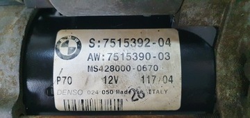 BMW E83 E60 E46 STARTÉR M47 DIESEL 204D4 7515390 7515392 7519532