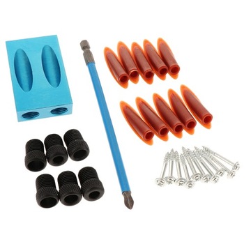 ch-Pocket Hole Dowel Jig Kit 28 Set