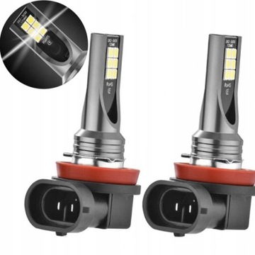H8/H11 Светодиодная лампа 80Вт 360° 4000лм противотуманные фары 6500К 2 шт.