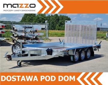 PRZYCZEPA BUDOWLANA TEMARED DOSTAWA DMC3500KG 400x180CM KOPARKOWA Z TRAPEM