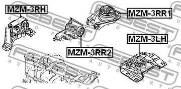 FEBEST ULOŽENÍ MOTORU MZM-3LH