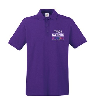 Рубашка-поло ПРЕМИУМ с собственным хлопковым принтом