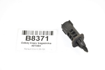 Kołek odbój pasa tylnego klapy bagażnika Clio III