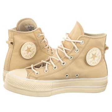 Buty Trampki Damskie Converse CTAS Lift Hi Beżowe