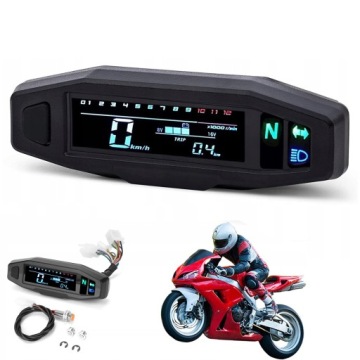 MINI LICZNIK PRĘDKOŚCI LED DO MOTOCYKLA W WERSJI KOMPAKTOWEJ