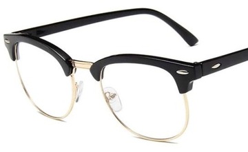 OKULARY KOREKCYJNE NERD nerdy retro PLUSY +3