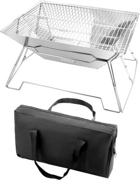 SKŁADANY GRILL TURYSTYCZNY QWORK 42 x 32 x 23