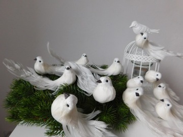 ДЕКОРАТИВНЫЕ ПТИЦЫ НА ЕЛКУ, 12 штук красивых украшений!