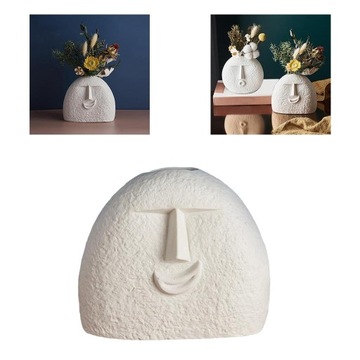 Декоративные вазы. Керамическая ваза для цветов, горшок для растений, размеры 13х6,5х12см.