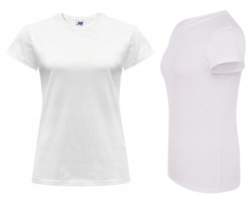T-SHIRT DAMSKA koszulka bawełniana JHK TSRL CMF biała WH r. XL