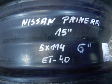 NISSAN PRIME P12 DISK OCELOVÝ 15 6J R15 5X114.3 ET40 ET 40 2151060