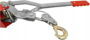 ЛЕБЕДКА РУЧНАЯ ТРОСОВАЯ 4Т 4000кг 2 КРЮКА