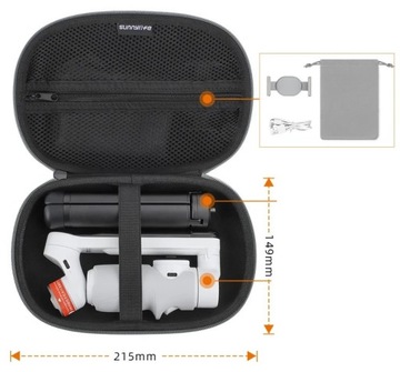SUNNYLIFE Case Чемодан для Insta360 Flow / Osmo Mobile 6 5 / Zhiyun (B567)