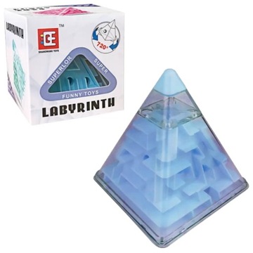 ЛОГИЧЕСКАЯ ЗАГАДКА-ЛАБИРИНТ 3D ПИРАМИДА ИГРА НА НАВЫКИ