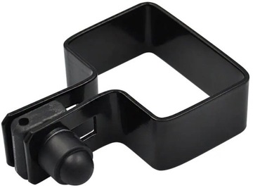 Obejma startowa Klamra końcowa na słupek 60x40 mm RAL 9005 (czarny)