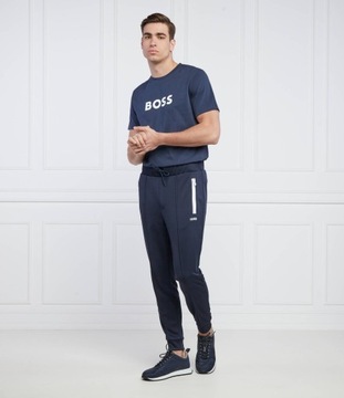 HUGO BOSS t-shirt | Regular Fit granatowy