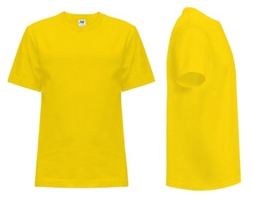 T-SHIRT DZIECIĘCY koszulka JHK TSRK-150 żółta 9-11 SY 146