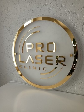Szyld PODŚWIETLANY LED NEON LOGO TABLICA REKLAMOWA 50 CM POŁYSK